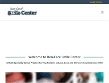 Tablet Screenshot of dencaresmilecenter.com